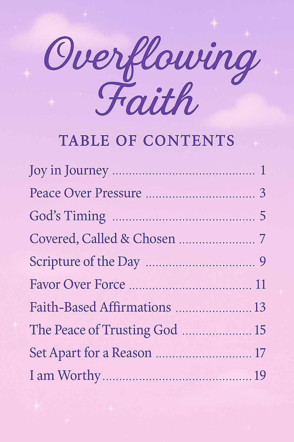 Overflowing Faith Journal by Alior Beauty